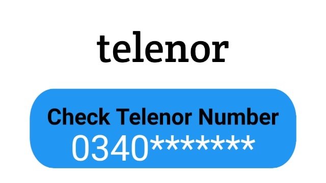 telenor sim number check karne ka tarika