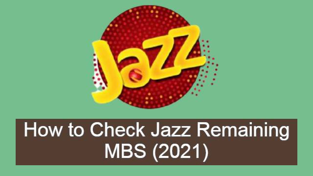 Jazz MB Check Code 2022 | How to Check Jazz Remaining MBS?