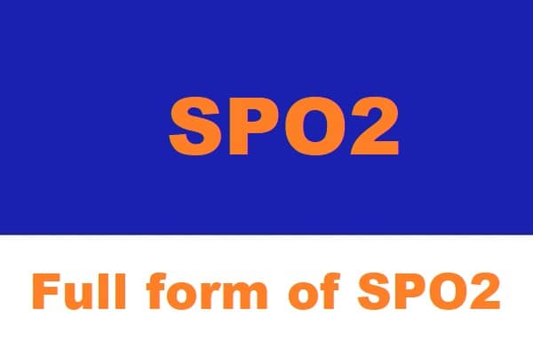 Full form of SPO2